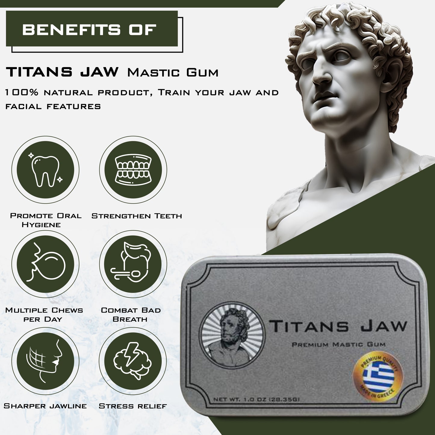 Titans Jaw Mastic Gum - Small Tears (AA Grade)